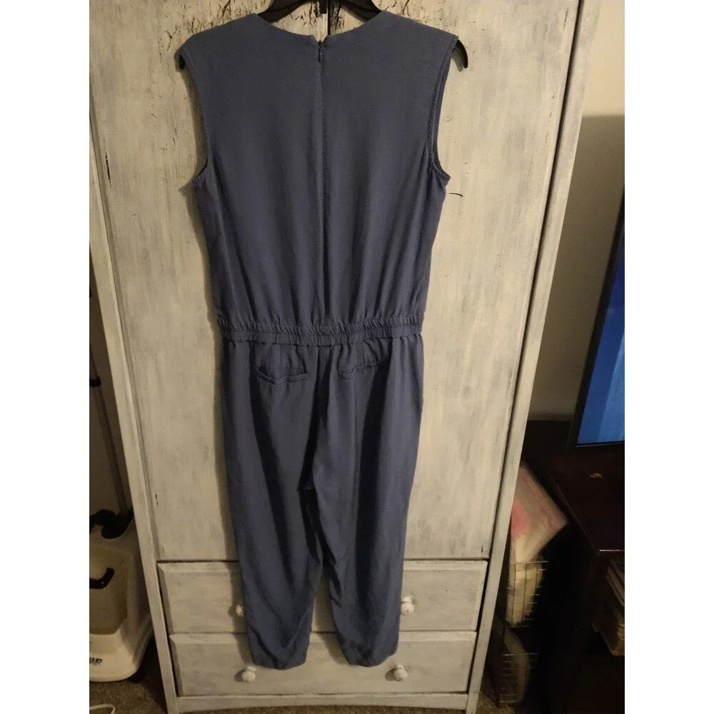 J. Crew sleeveless V-Neck jumper Sz 4 beachy blue Boho